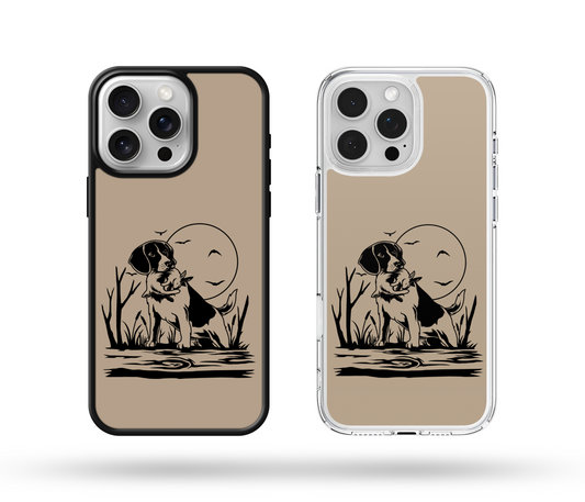 Beagle Rabbit Hunting MagSafe Compatible Phone Case