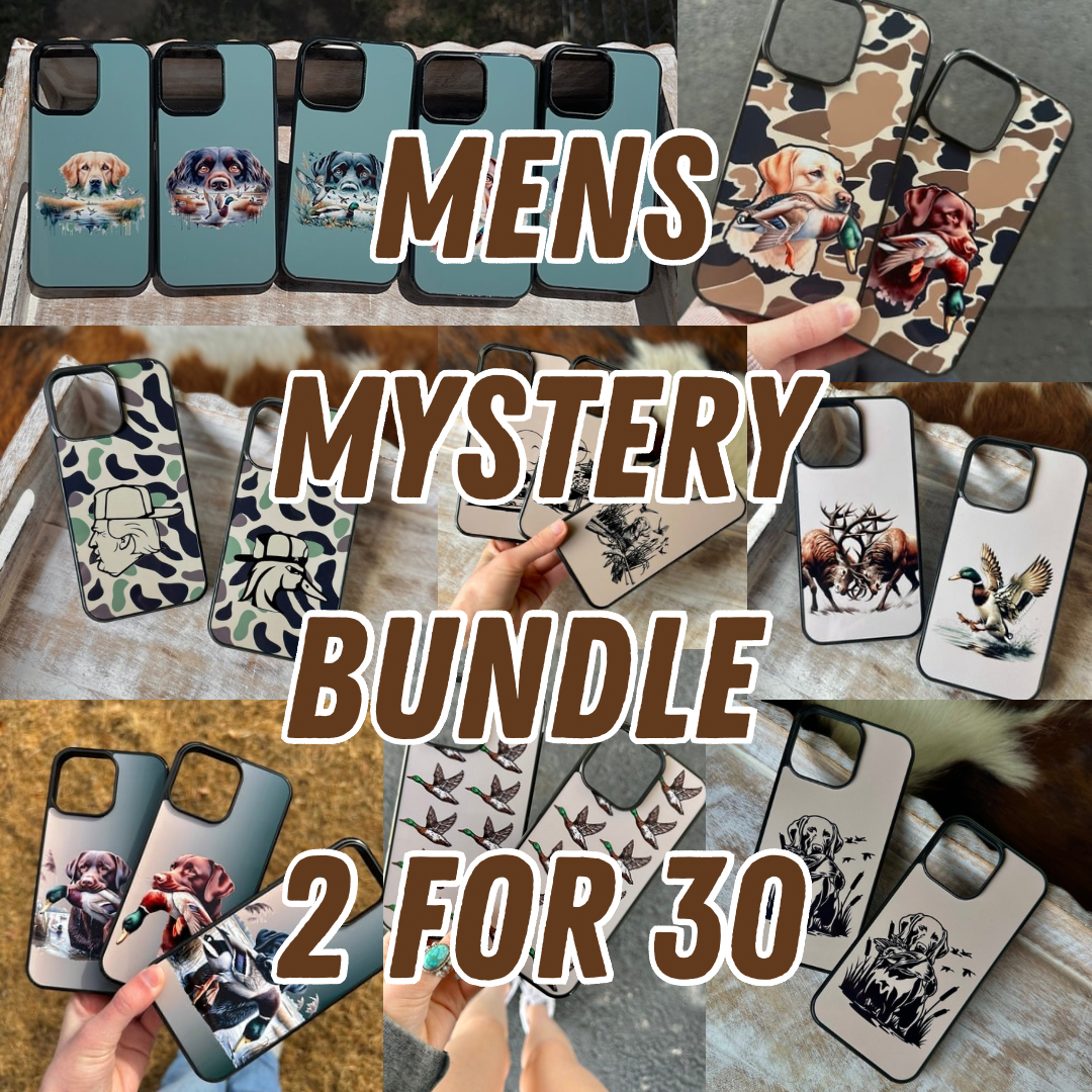 Men’s hunting country style phone case mystery bundle