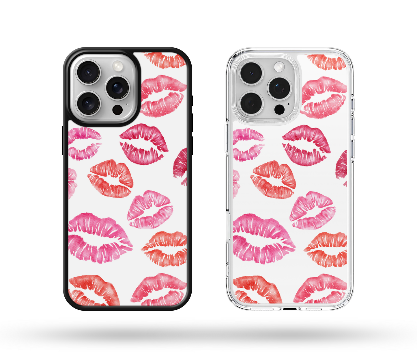 Pink Kisses MagSafe Compatible Phone Case