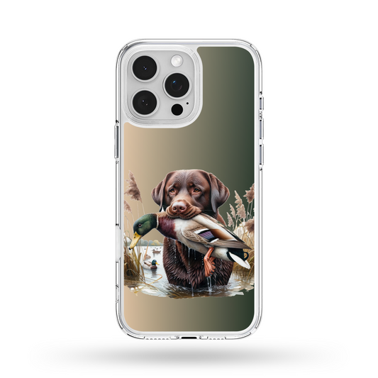 Brown Lab Duck Dog V2 MagSafe Compatible Phone Case