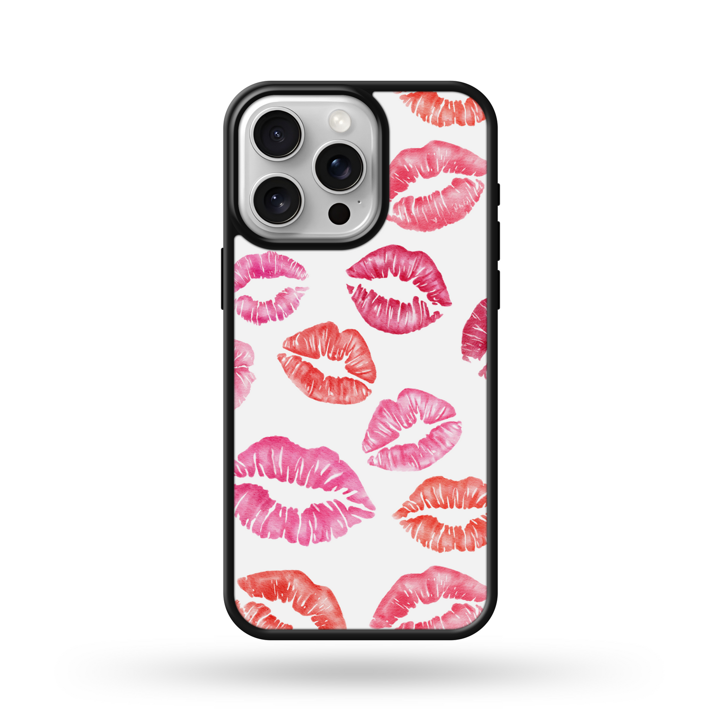 Pink Kisses MagSafe Compatible Phone Case